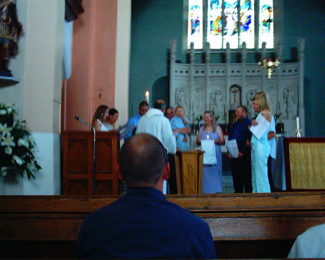 Layla's baptism and I wish the priest would just step aside ;)