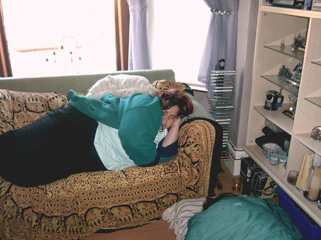 At last I can stretch out!