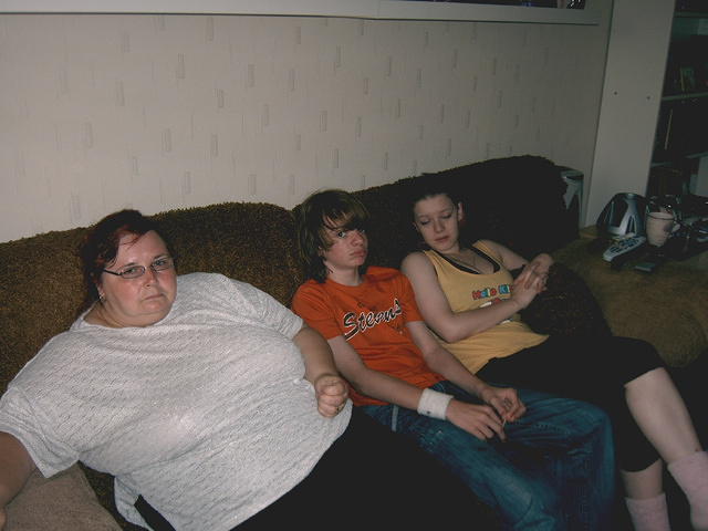Why do I have to sit with the girlies?
(nobody mention the hair!) ;)