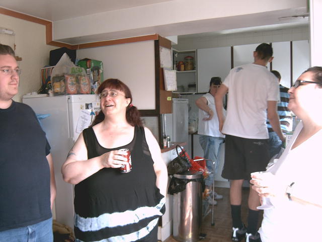 Getting chatty in the kitchen.