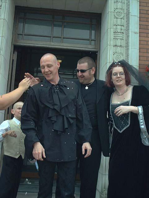 Secret handshake in the background!