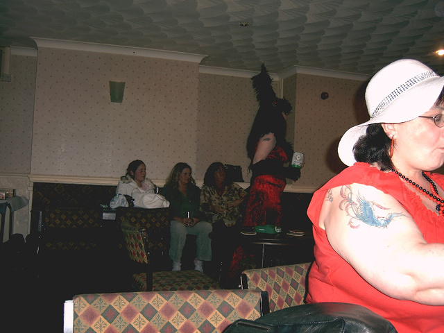 Captive audience.