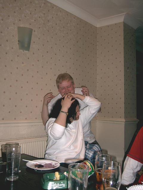 No! You're not going to eat my head!