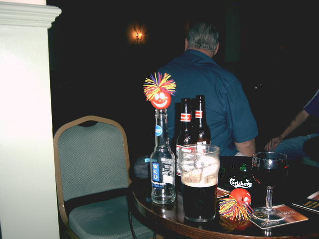 One nose on the bottle, the other's flaked out!
