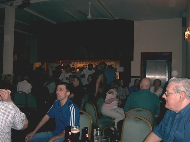 Meanwhile, back in Alan's world, the Bluebirds are about to score.