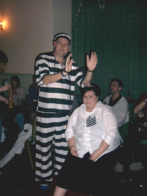 Looks like an arresting situation.