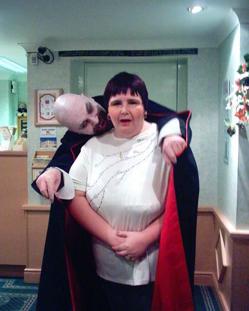 He's behind you!