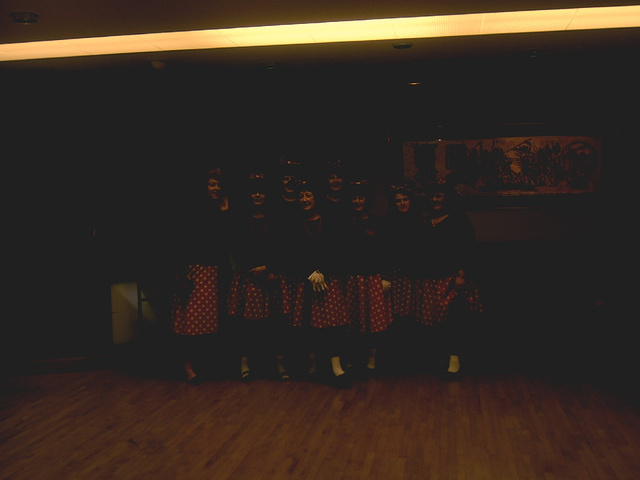 The Minnies pose.