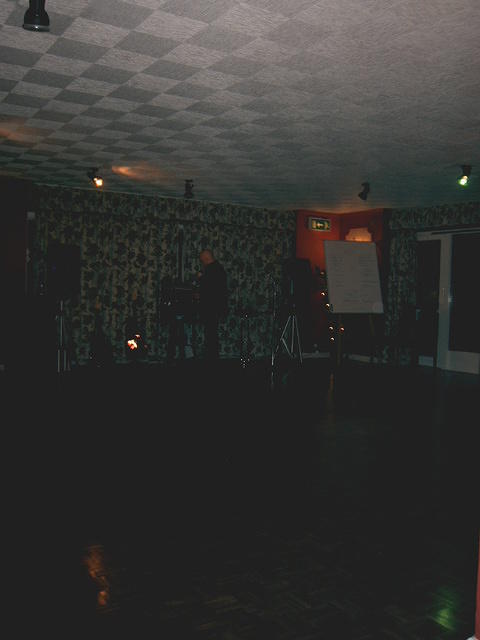 The cabaret sets up.