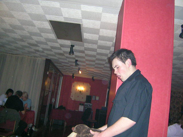 Serenading the monkey!