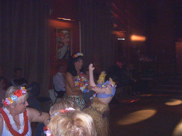 Don't laugh! She played better than we did!