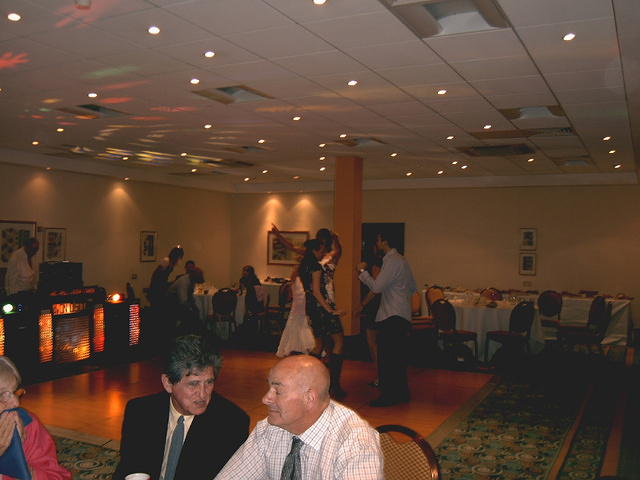 Dancing starts.