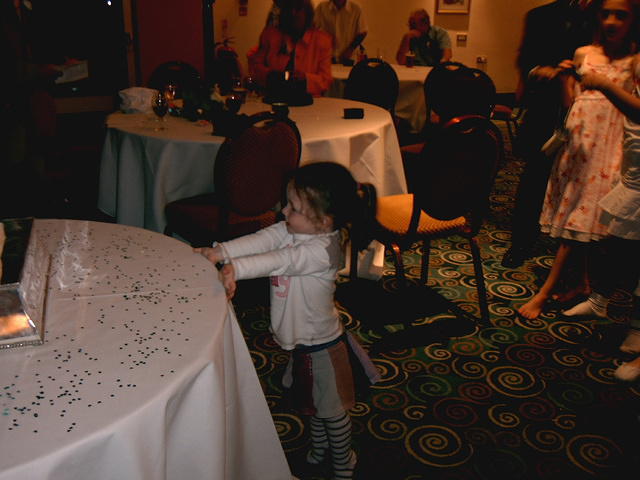 The youngest guest.