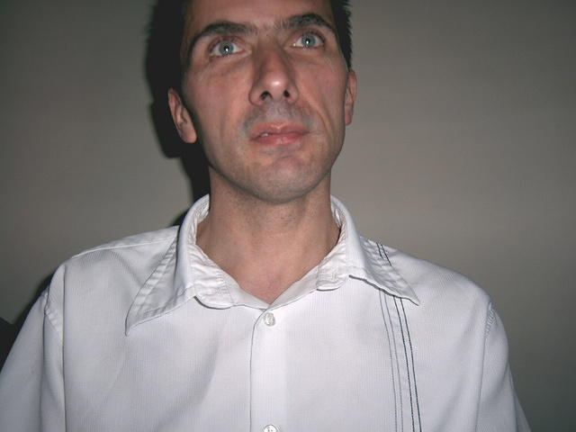 Alan thought the camera was facing away from him.