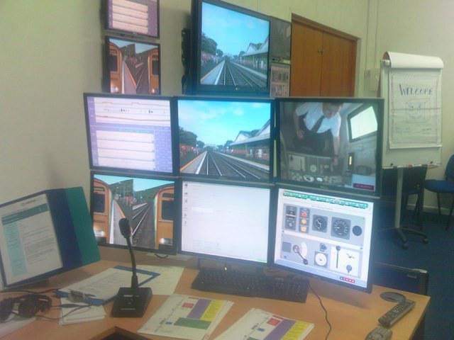 The control and viewing room of ATW's Cardiff based 150 simulator.