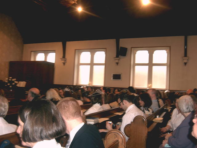 A rather full church!