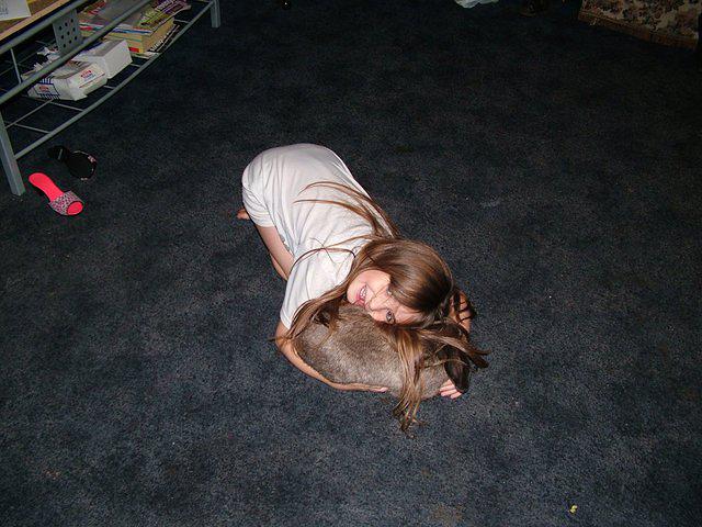 Courtney's hare extensions.