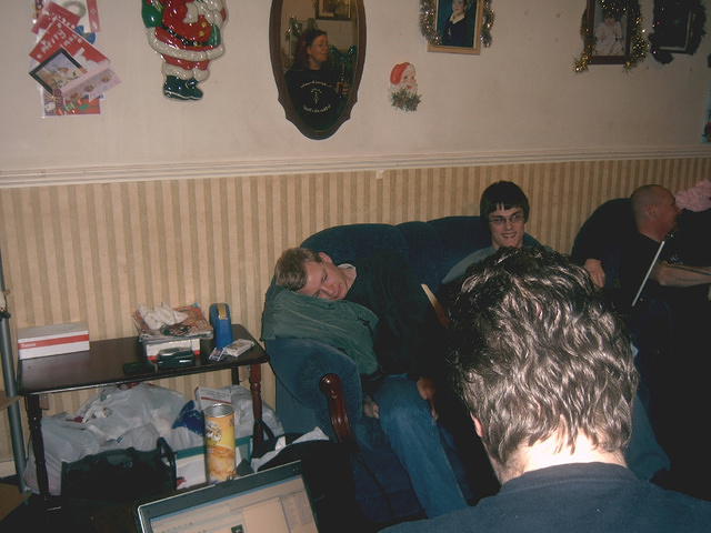 Steev takes 40 winks.