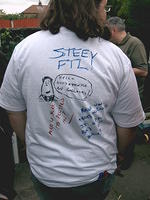 More "art" on Shell's grafitti T-shirt.
