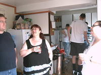 Getting chatty in the kitchen.