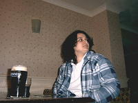 I wonder if I can sneak that Guinness while he's not looking?