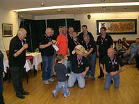 The Ponty lads welcome an honourary member.