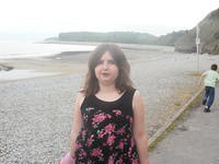 Courtney poses... sort of ;)