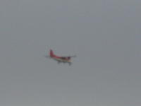 A light aircraft approaches Cardiff Airport