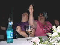 Jane and Mavis sing along.