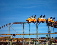 The big coaster doesn't look as high from up here.