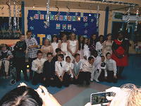 All the attending school leavers.