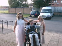 Courtney and Jessica with Joe.