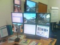 The control and viewing room of ATW's Cardiff based 150 simulator.
