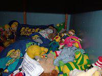 Somewhere in there is a sleeping boy!