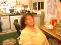A blurry Caz... and the drink starts to flow ;)